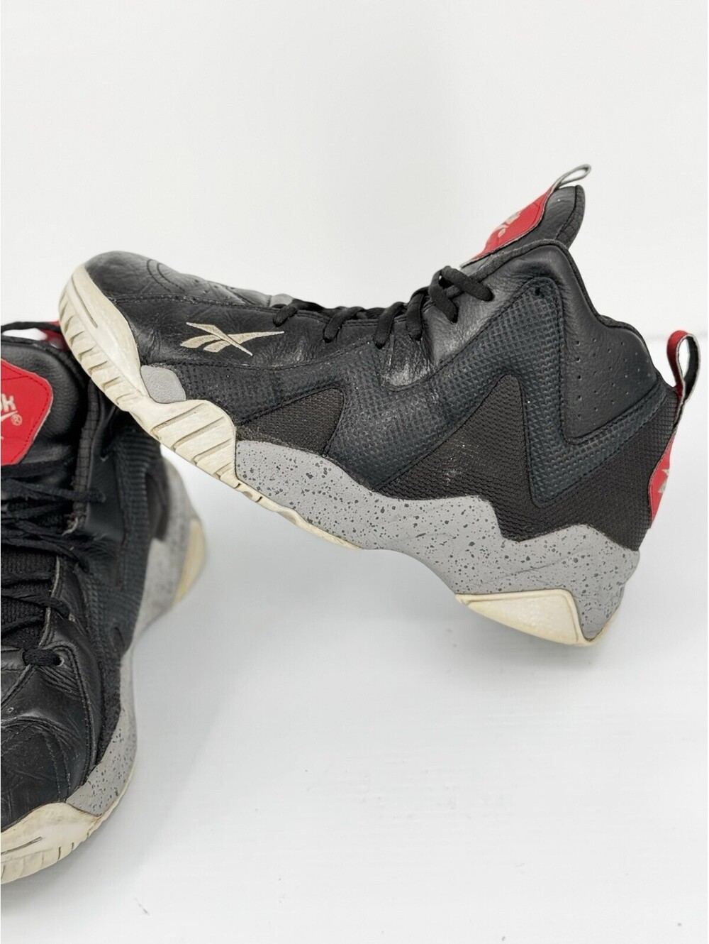 Reebok Kamikaze II Black Cement 2015 Mens 10.5 High Top Sneakers Model M49239